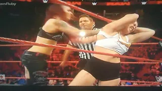 Ruby Riott Vs Rowdy Ronda Rousey WWE Raw 10/1/18