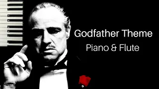 The Godfather Theme - Flute and Piano Version (1 Hour Long, Slowed + Reverb, Piano and Flute, Music)