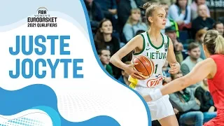 13-year-old Juste Jocyte makes her Lithuania senior national team debut and gets buckets!