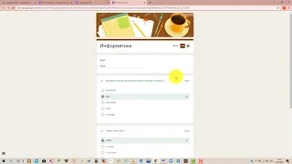 Google  Forms программасында тест тапсырмаларын құрастыру