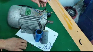 guide to connect and reverse rotation of 1 phase motor 2 capacitor