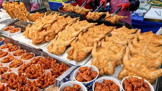 Fried Chicken Master Popular in Traditional Market - Korean Street Food