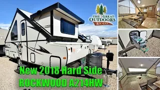 New 2018 Pop Up Hard Side ROCKWOOD A214HW A Frame Camper RV Colorado Dealer