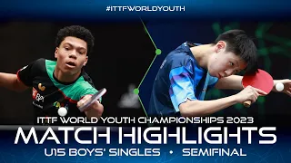 Tiago Abiodun vs Sun Yang | U15 BS-SF | ITTF World Youth Championships 2023