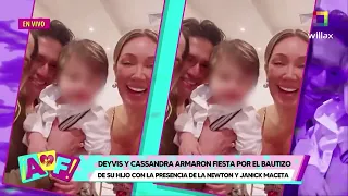 Amor y Fuego - MAR 27 - DEYVIS Y CASSANDRA ARMARON FIESTA POR EL BAUTIZO DE SU HIJO | Willax