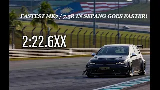 Fastest MK7 / 7.5 Golf R at Sepang Goes Faster! Full onboard Lap - 2:22.6XX
