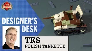 At The Designer’s Desk - TKS Polish Tankette - Custom Military Lego