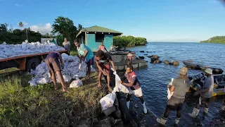 Fiji Government Supply Stones For The Navuti Village Seawall Project🪨🇫🇯