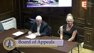 Zoning Meetings: Board of Appeals 09/12/23