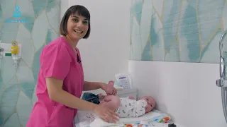 Maternity Magánklinika - újszülött pelenkázása