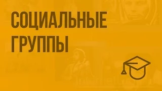 Социальные группы. Видеоурок по обществознанию 11 класс