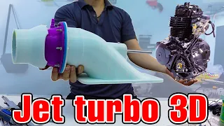 Tự Chế Động Cơ TURBO JET 100mm