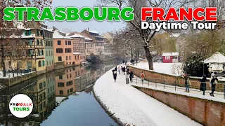 Strasbourg, France Day Walking Tour - 4K 60fps - with captions