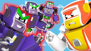 Bad Clones Attack the Super Robot's Base! - Transformer Robot Car Epic Battle | Cartoon for Kids