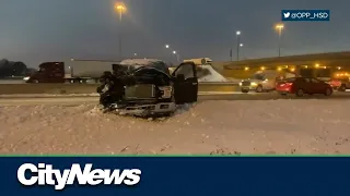200+ highway crashes after Ontario snowstorm