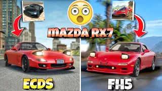 Mazda rx7😱|| in Extreme car driving simulator and Forza horizon 5||