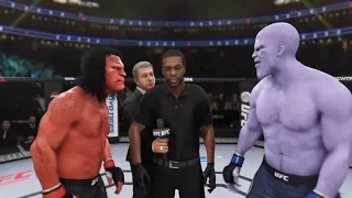 Hellboy vs. Thanos (EA Sports UFC 3) - CPU vs. CPU - Crazy UFC 👊🤪