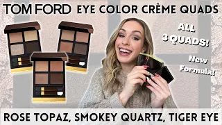 Tom Ford ROSE TOPAZ, SMOKEY QUARTZ, TIGER EYE | Eye Color Creme Eyeshadow| SWATCHES & COMPARISONS!!