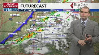 Rounds of storms each day this week