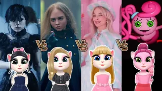 My Talking Angela 2 - Cosplay 🥰 Wednesday Addams Vs M3gan Doll Vs Barbie Girl Vs Mommy Long legs