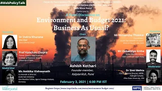 IMPRI Panel Discussion on Environment and Budget 2021: Business As Usual?