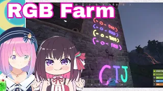 Himemori Luna Turn Her Farm Into RGB House | Rust [Hololive/Eng Sub]