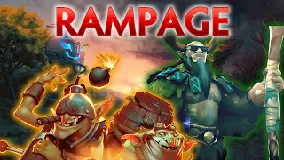 Most RARE & UNUSUAL RAMPAGES in Dota 2 - Vol. 2