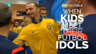 When Kids Meet Their Football Idols