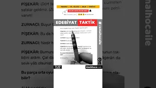 AYT Edebiyat Soru Çözümü | Taktik 149 | #cemalhocaile  | #ayt2023 | #aytedebiyat #yks2023