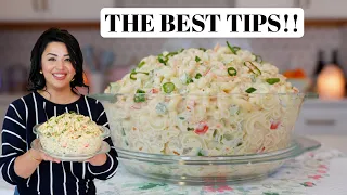 How to make The BEST Easy Macaroni Salad Recipe | Creamy Cold Deli Pasta Salad