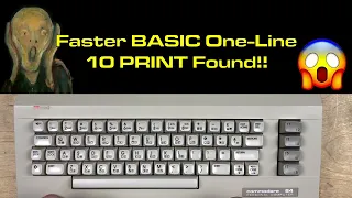Fastest C64 10 PRINT (one-line) With New Benchmark BASIC?