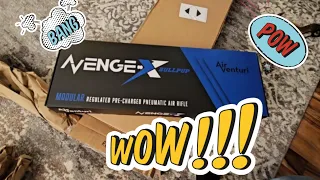 Air Venturi Avenge X .177 cal Unboxing & Chrono Test