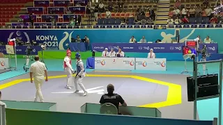 Laetitia AOUN (LBN) Nada LARAAJ (MAR) 2022 ISLAMIC SOLIDARITY GAMES 57 kg YF