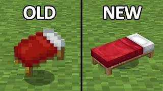 old vs new textures (Minecraft 1.19 texture pack)