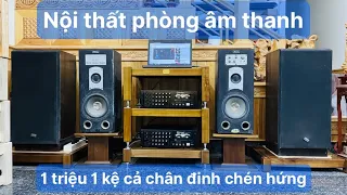 Kệ audio kệ âm ly kệ âm thanh chân loa Dàn nghe nhạc gia đình #chanloakeaudio#keaudiochanloa