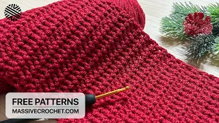 VERY EASY & FAST Crochet Pattern for Beginners! ⚡️👌 GORGEOUS Crochet Stitch for Blanket and Scarf