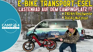 E-Bike Fatbike als Lastenrad beim Camping: Mokwheel Scoria
