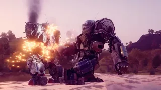 Сюжетный трейлер игры про роботов BattleTech!
