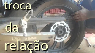 como trocar a relação, fazer 250cc