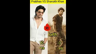 Sharukh khan VS Prabhas Comparison #shorts