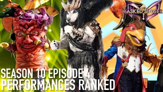 Season 10 Ep 4 Performances ranked (The masked singer US)