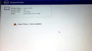 How to fix hard drive not installed in windows 10 dell inspiron 3558 | hard drive not installed dell
