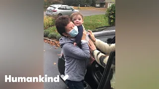 Grandma rejoices as she holds grandson for first time | Humankind