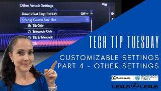 How to Customize Other Vehicle Settings in Your Lexus - Lexus Personalized Settings Part 4