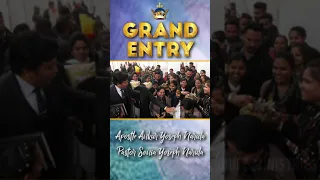 GRAND ENTRY  | #shorts | APOSTLE ANKUR YOSEPH NARULA | PASTOR SONIA YOSEPH NARULA