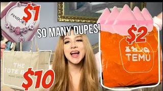 HUGE TEMU HAUL | YOU WON'T BELIEVE ALL THE DUPES I FOUND ! | ** SHOCKING ** + I saved so much money