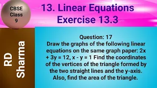 Draw the graphs of the following linear equations on the same graph paper: 2x + 3y = 12, x - y = 1.