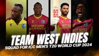 Team West Indies | Squad For ICC Men's T20 World Cup 2024 | T20 World Cup 2024