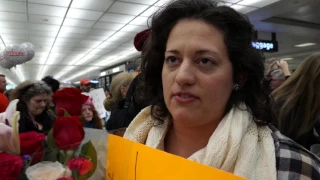 Emotional protests at Dulles as immigrant families reunite after Trump's executive order