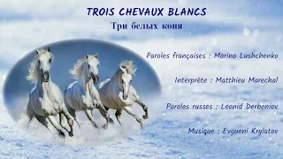 TROIS CHEVAUX BLANCS (chanson russe en français) - ТРИ БЕЛЫХ КОНЯ (на французском)